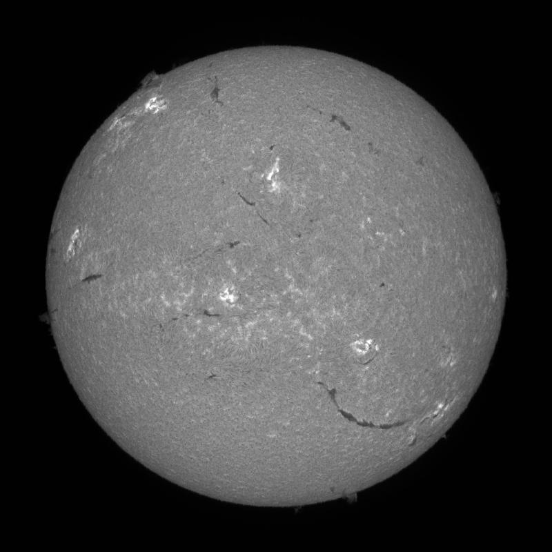 Processed solar disk