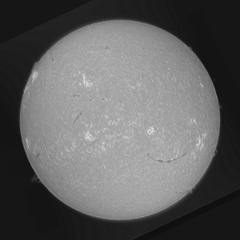 Processed solar disk