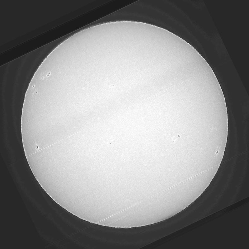 Disque solaire traité (continuum)