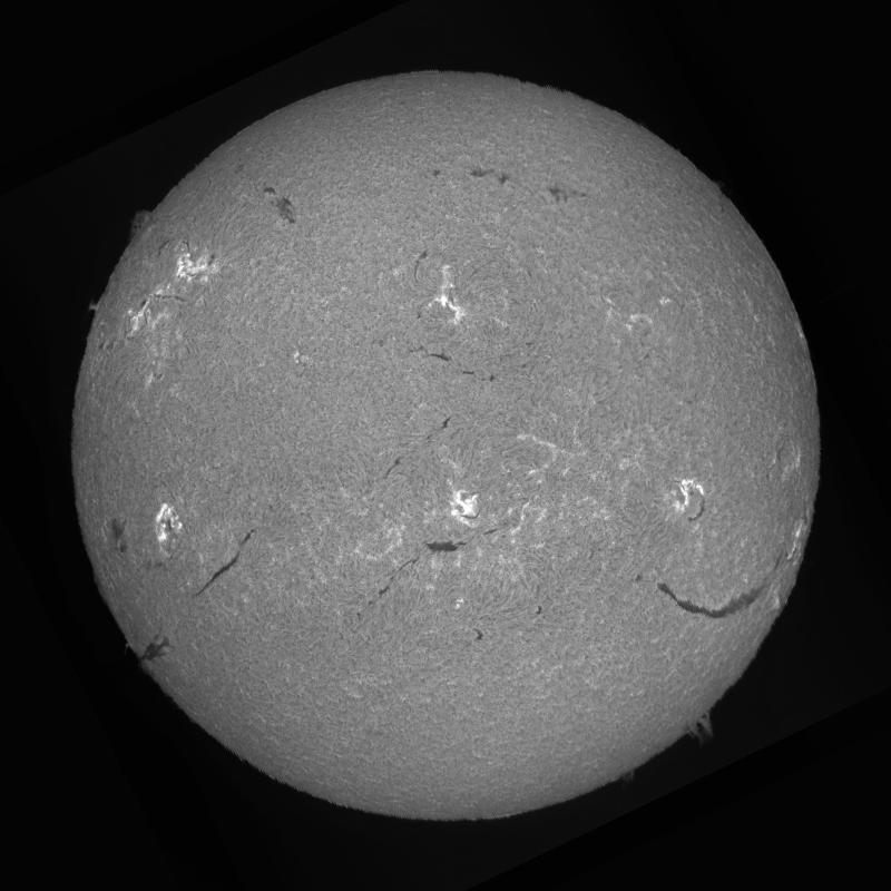 Processed solar disk