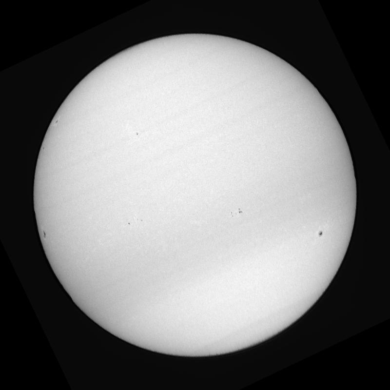 Disque solaire traité (continuum)