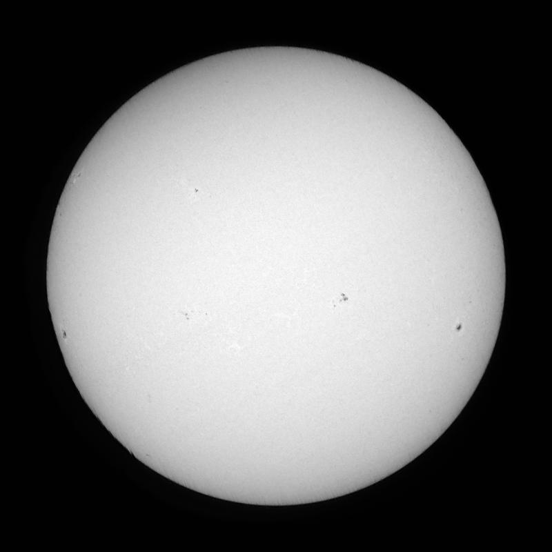 Processed solar disk (continuum)