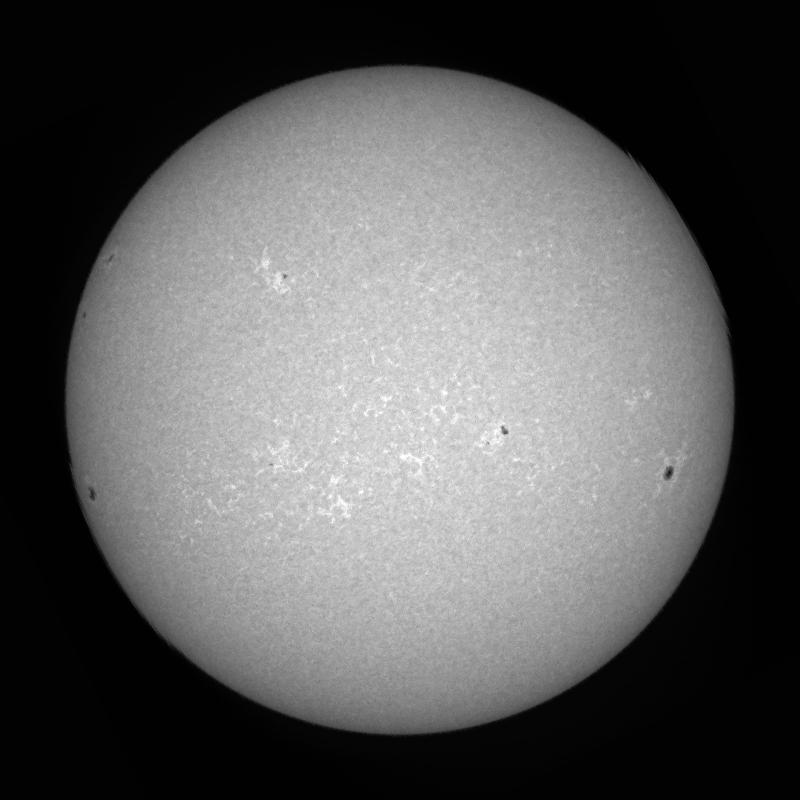 Processed solar disk
