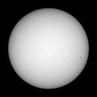 Processed solar disk (continuum)
