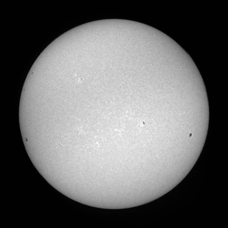 Processed solar disk
