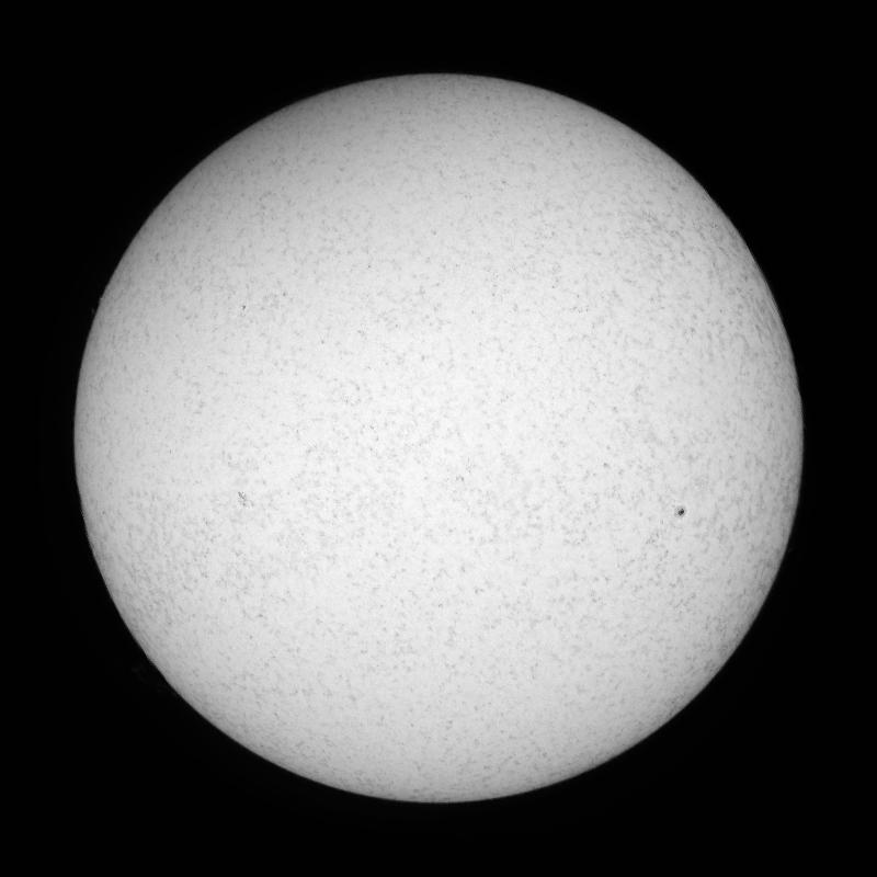 Processed solar disk (continuum)