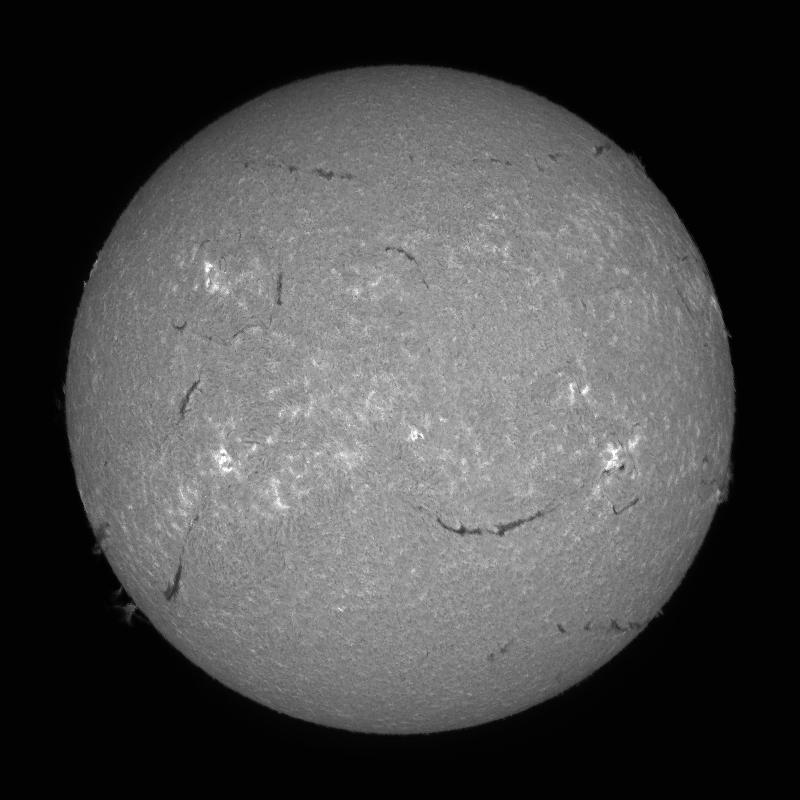 Processed solar disk