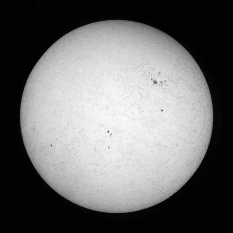 Processed solar disk (continuum)