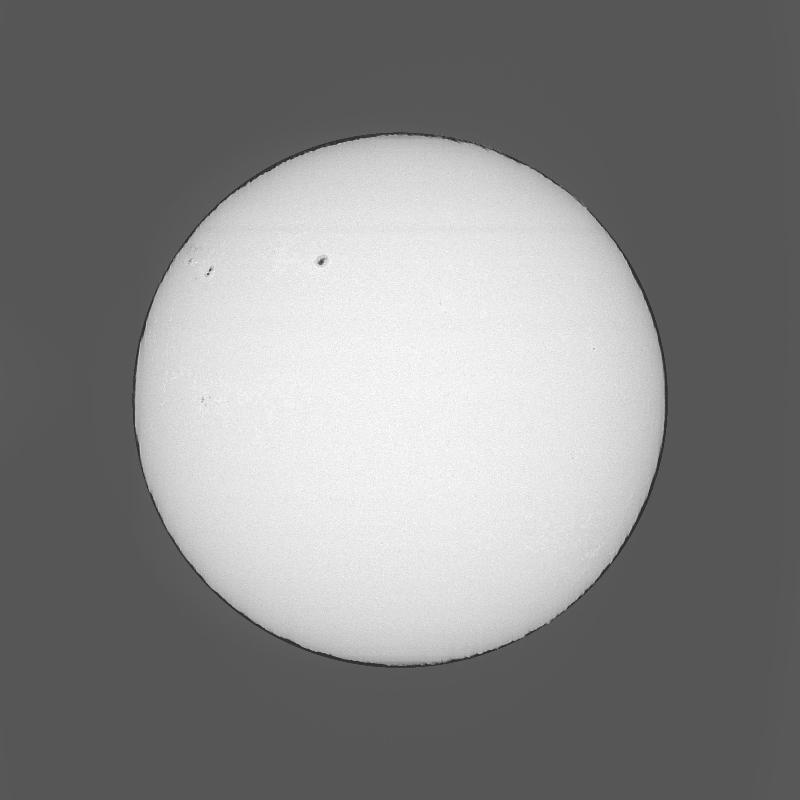 Disque solaire traité (continuum)