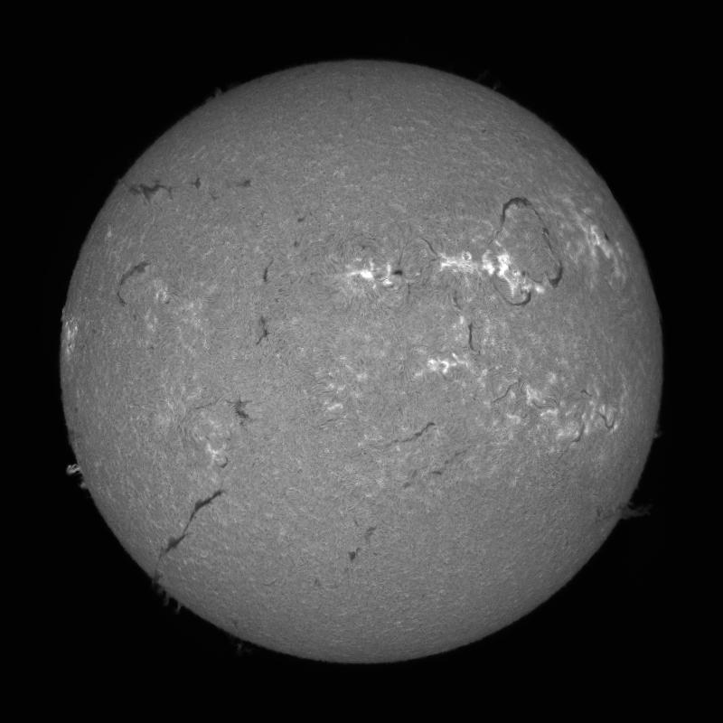 Processed solar disk