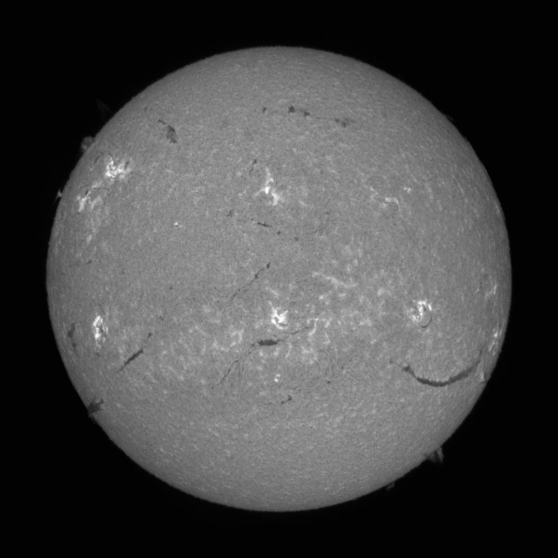 Processed solar disk