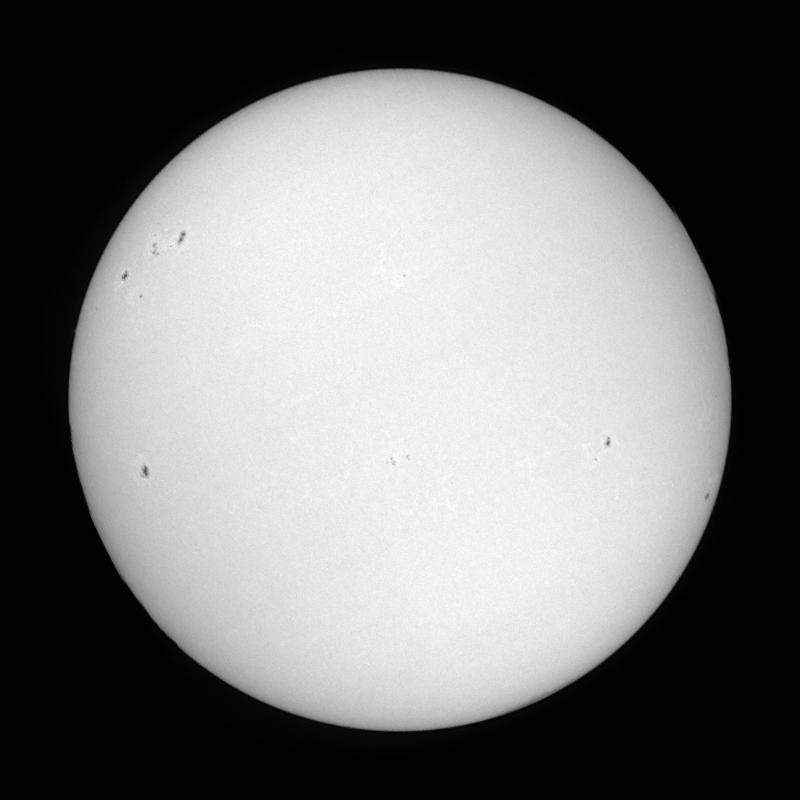Processed solar disk (continuum)