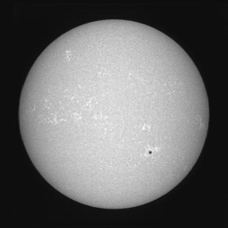 Disque solaire traité (continuum)